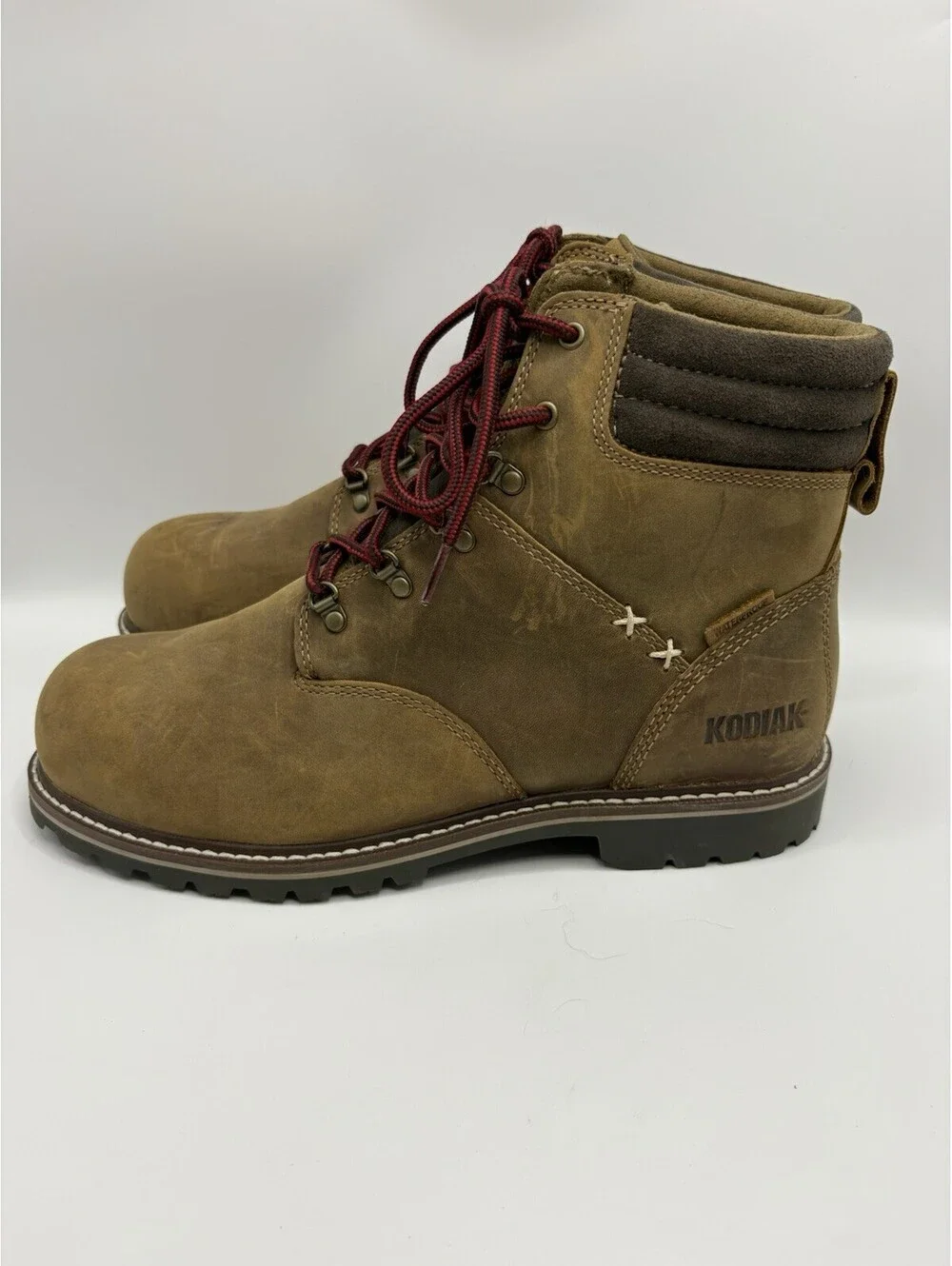 Kodiak BRALORNE KD0A4TEWBRN Men’s NEW Comp-Toe Work Boot Brown 10M NWOB